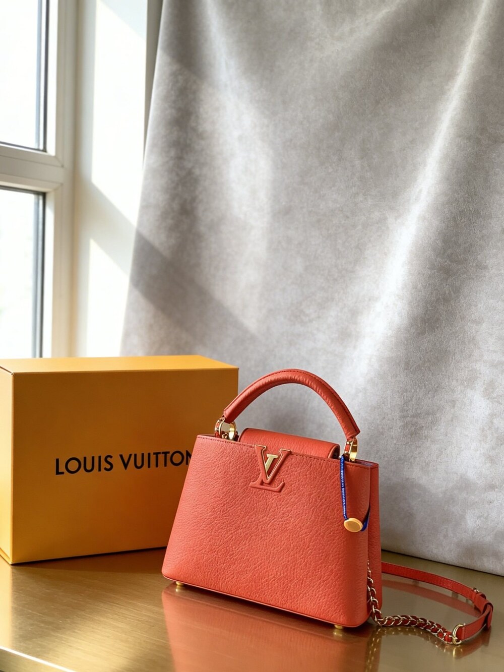 Louis Vuitton Capucines BB Taurillon Orange